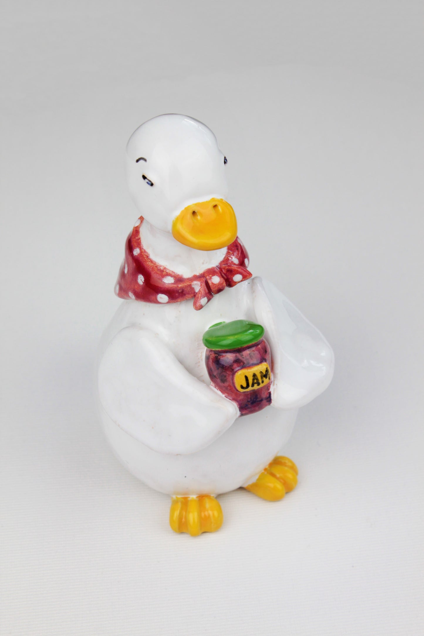 Goose With Jam Figurine, Ceramic Mother Goose, Funny Goose, Christmas Goose Figurine, Granny Goose, Grandma Goose Figurine