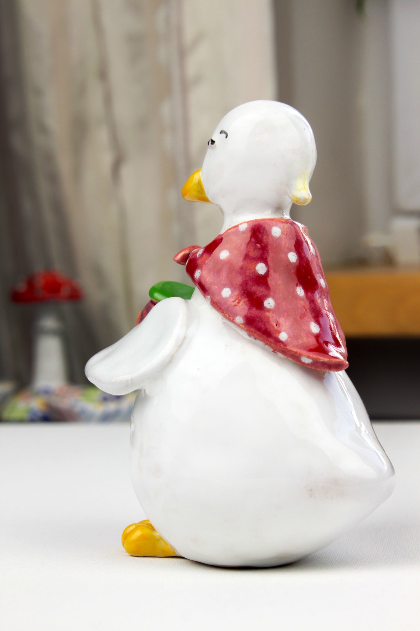 Goose With Jam Figurine, Ceramic Mother Goose, Funny Goose, Christmas Goose Figurine, Granny Goose, Grandma Goose Figurine