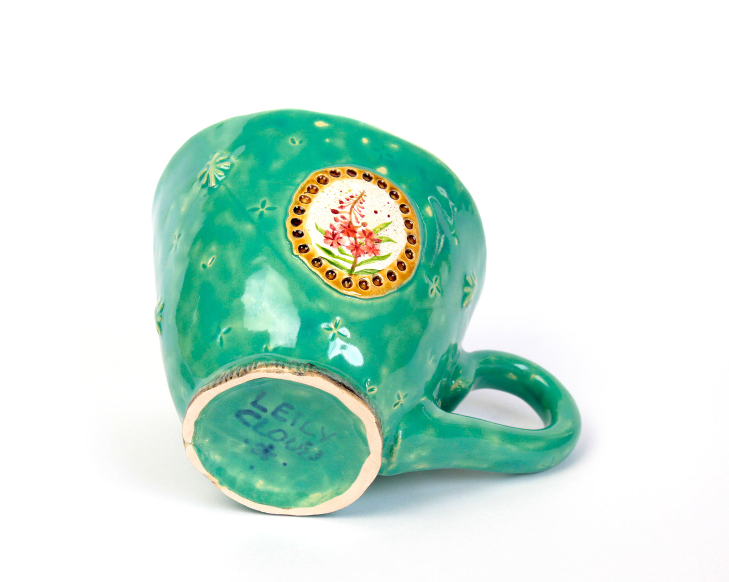 Turquoise Fairytale Mug With Fireweed