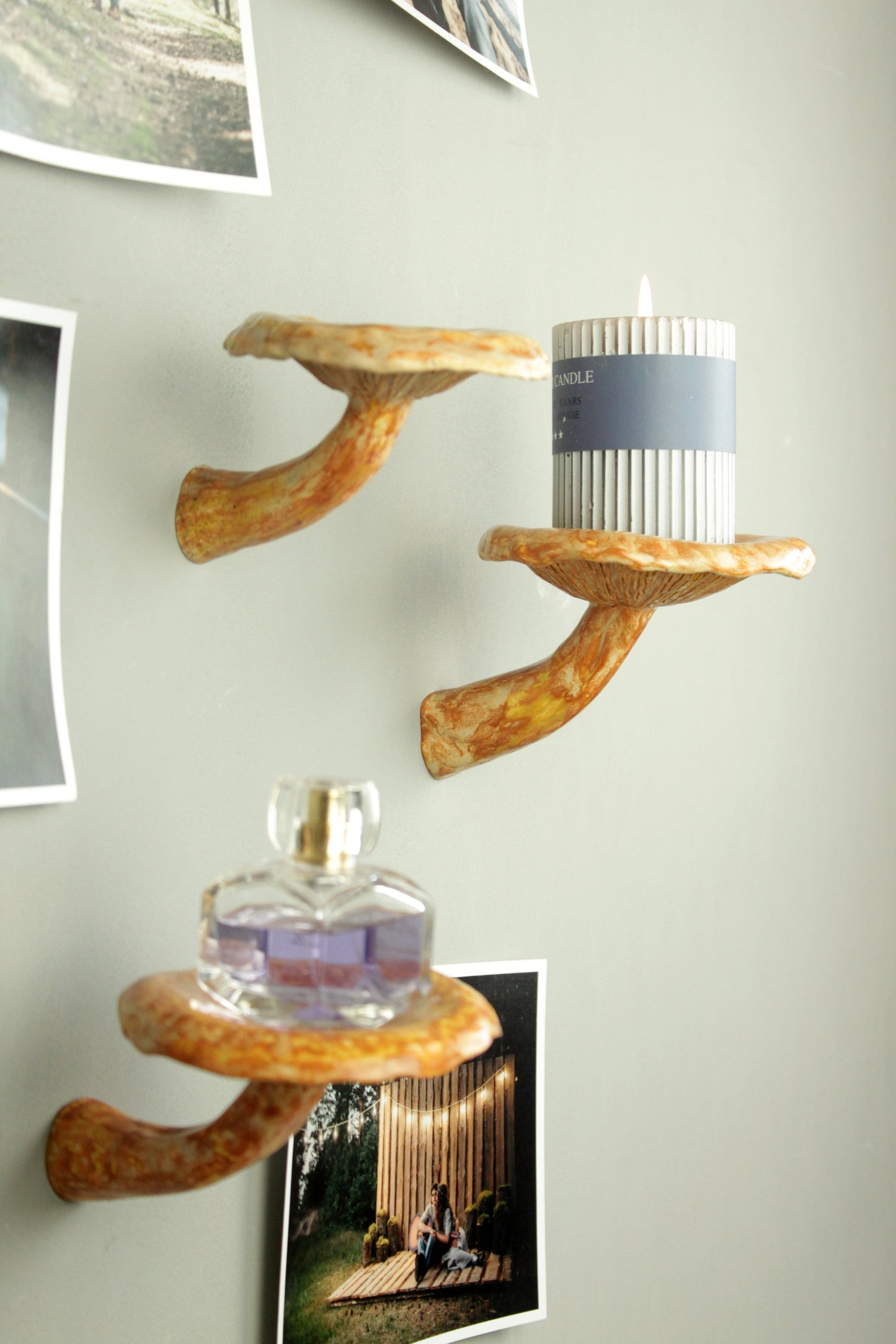 Mushroom hanging shelf