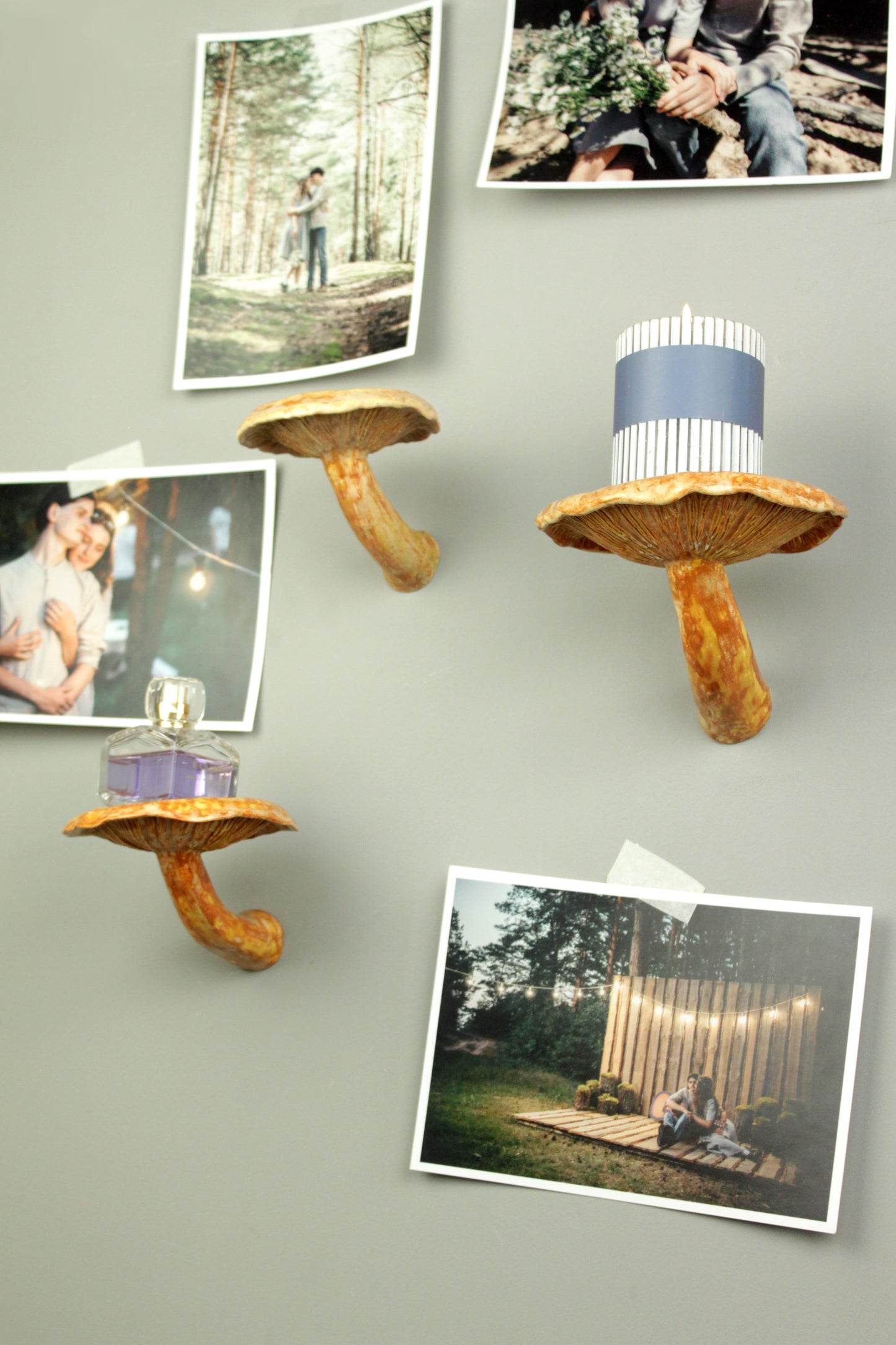 Mushroom hanging shelf
