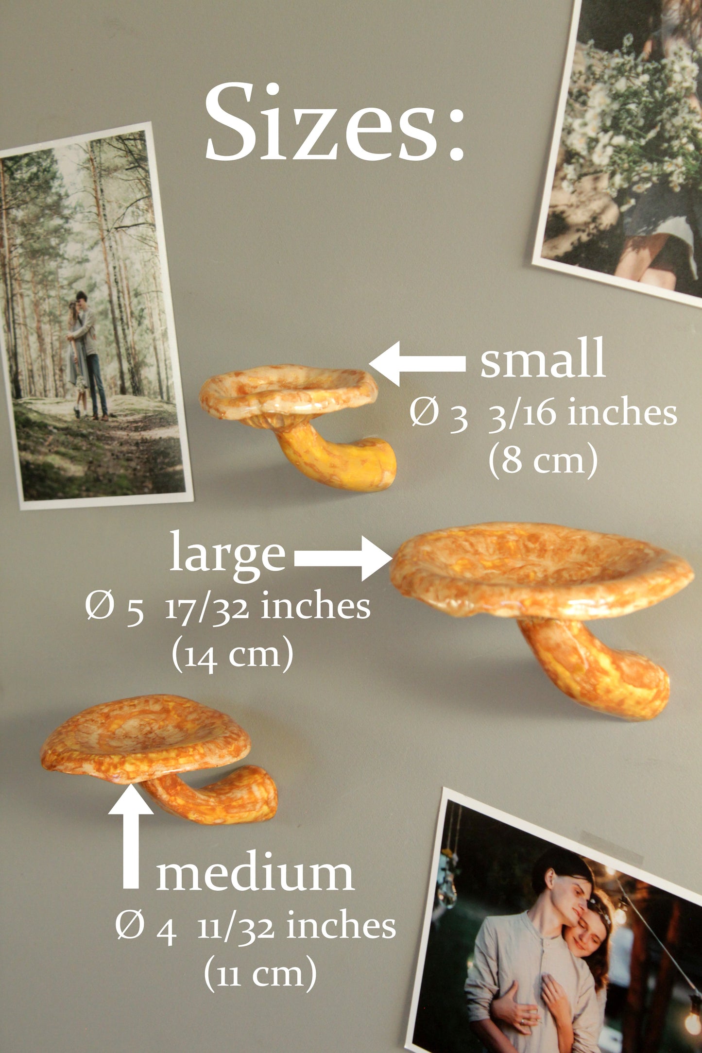 Mushroom hanging shelf