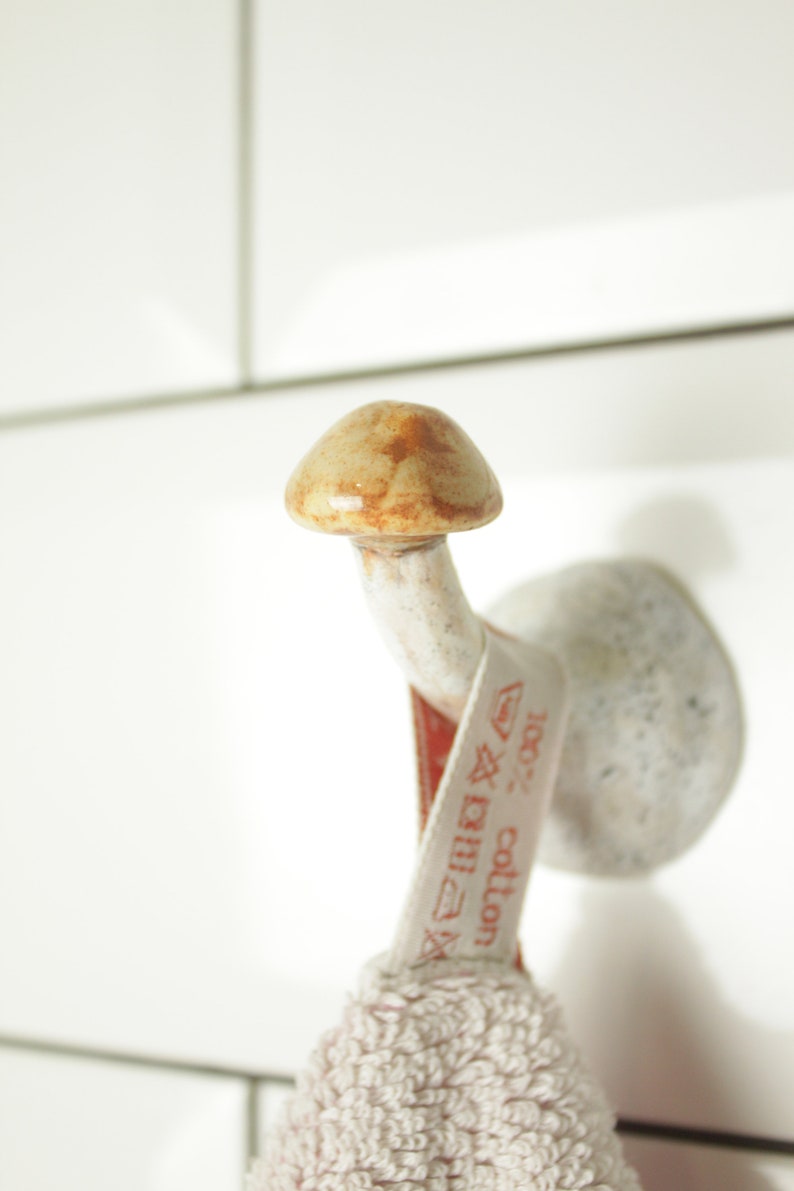 Small mushroom wall hook