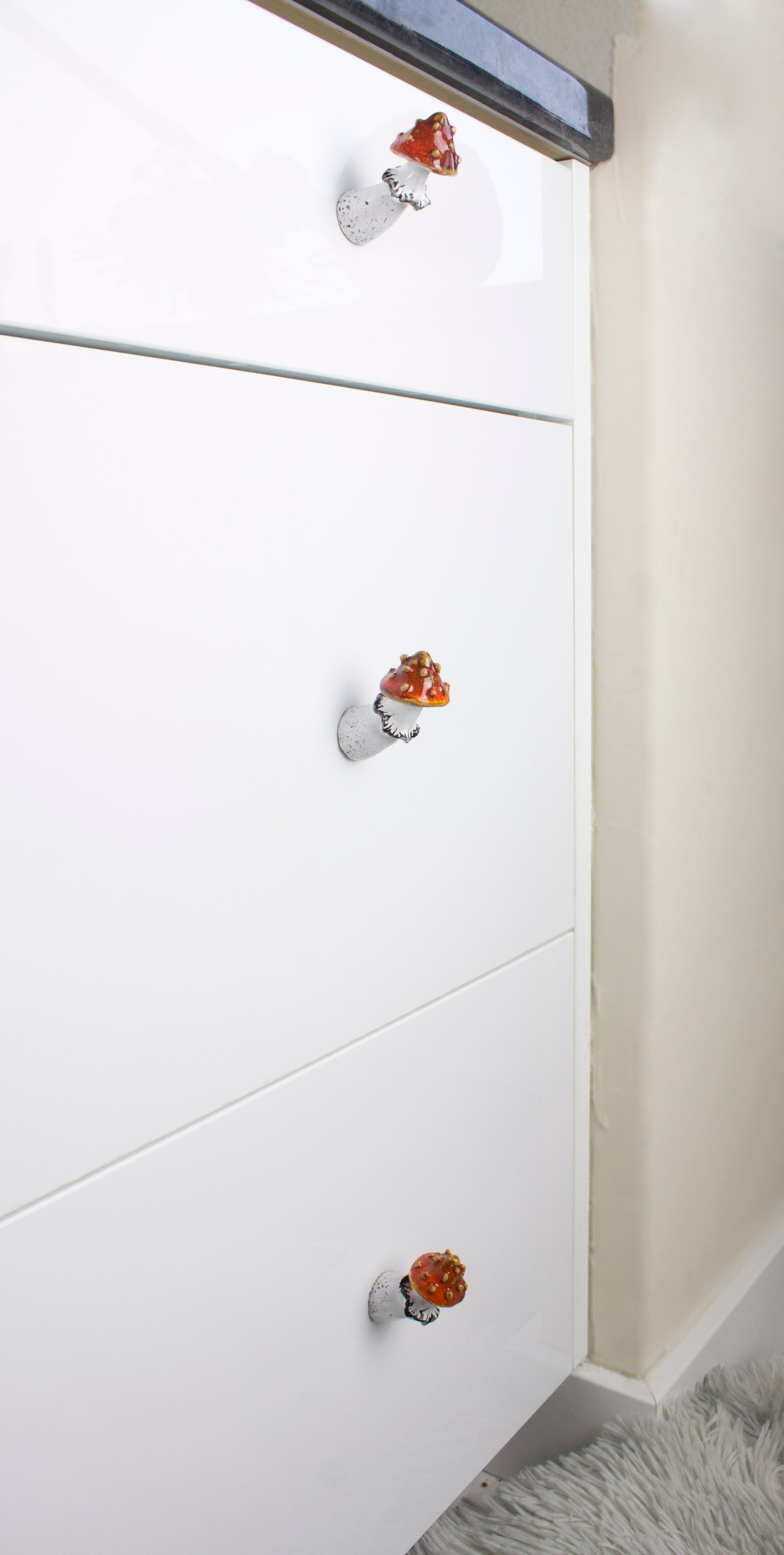 Mushroom cabinet knobs, Dresser knobs, Drawer decor, Door knobs, Amanita Cabinet pulls, Drawer knobs, Cabinet handles, Ceramic hardware Mushroom cabinet knobs, Dresser knobs, Drawer decor, Door knobs, Amanita Cabinet pulls, Drawer knobs, Cabinet handles, Ceramic hardware