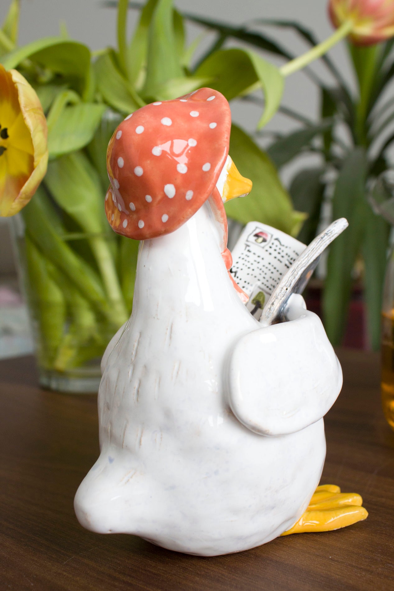 Bits and Pieces - Ceramic Chicken Measuring Spoons - Measuring