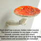 Amanita mushroom wall shelf