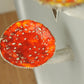 Amanita mushroom wall shelf
