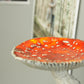 Amanita mushroom wall shelf