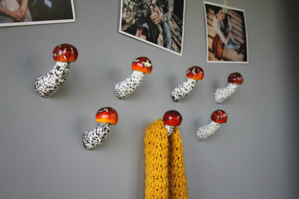 Mushroom coat online hooks