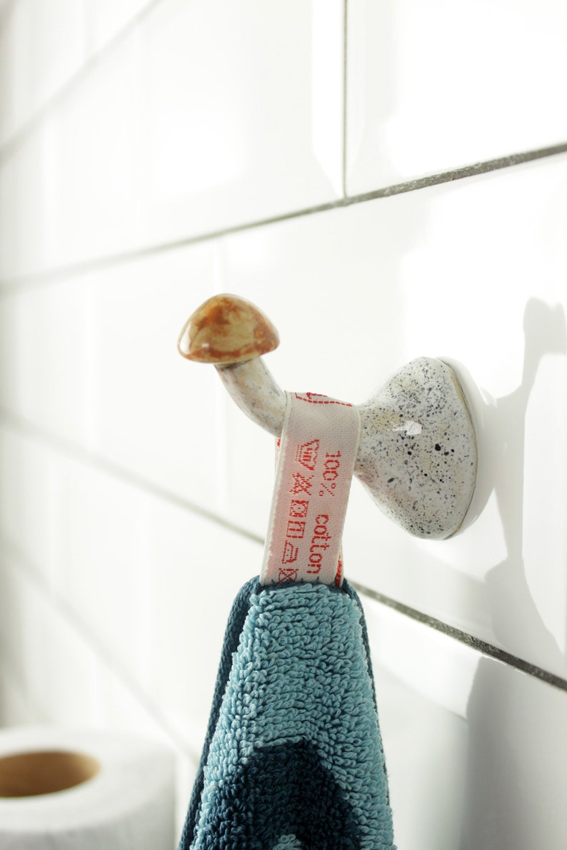 Small mushroom wall hook