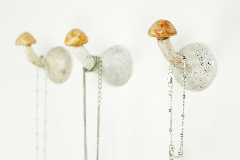 Small mushroom wall hook