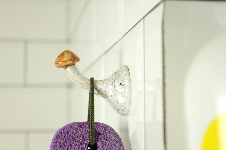 Small mushroom wall hook